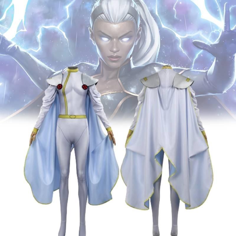 Костюм для косплея Шторм из Людей Икс 97, полный комплект, унисекс, фэнтези, уличная одежда, смесь полиэстера