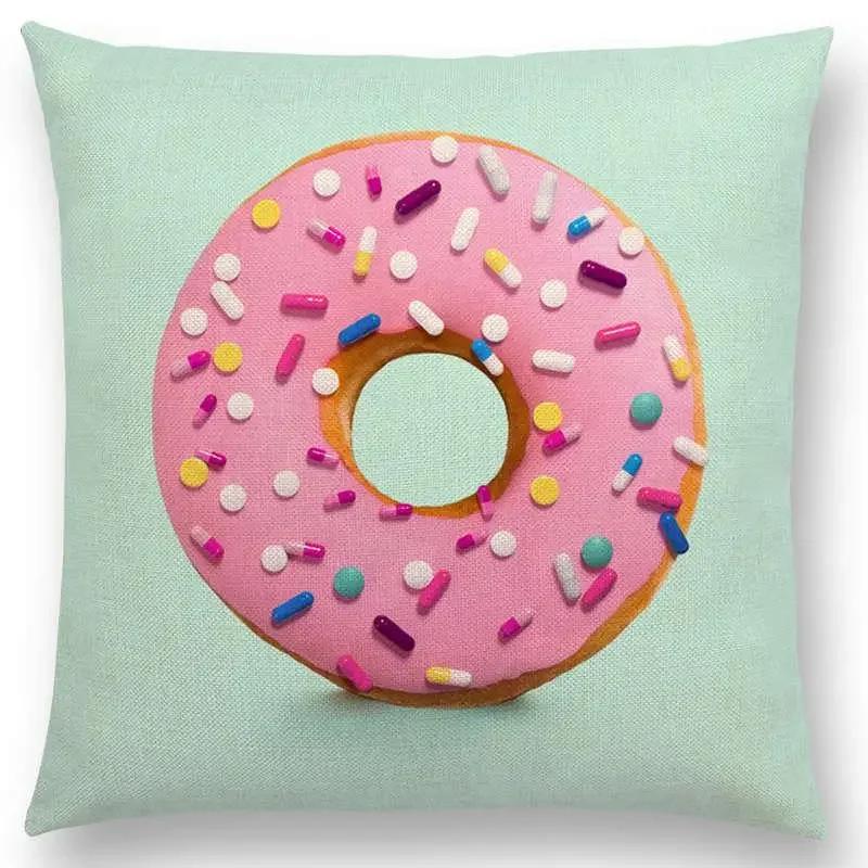 Розовая мечта красочная фантазия сексуальный декор диван наволочка кит фламинго кошка гамбургер пончик наволочка