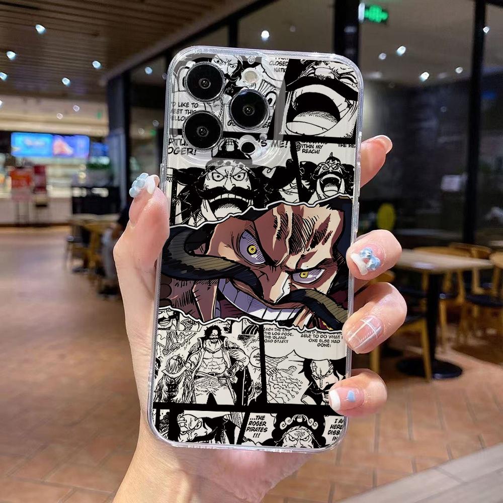One P-Pieces L-Luffies Phone Case for iPhone 17 Air 16 15 14 Plus 13 12 11 Pro Max X Xs XR 8 e Soft TPU Transparent Cover