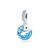 New Summer Ocean Series Blue Turtle Dolphin Pendant Diy Beads Fit Original Diy Charms Silver 925 Bracelet For Girl Women