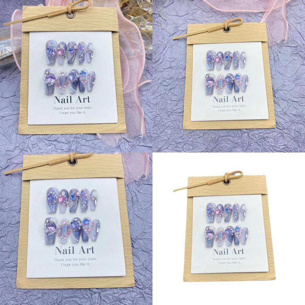 Dream 3d Curtain Jewelry Pure Handmade Nail Wearing False Nail Patch Beauty Nail