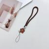 Wrist Anti-Lost Hanging Cord Pu Leather Rope Flower Mobile Phone Strap Cell Phone Lanyard Mobile Phone Lanyard Keychain