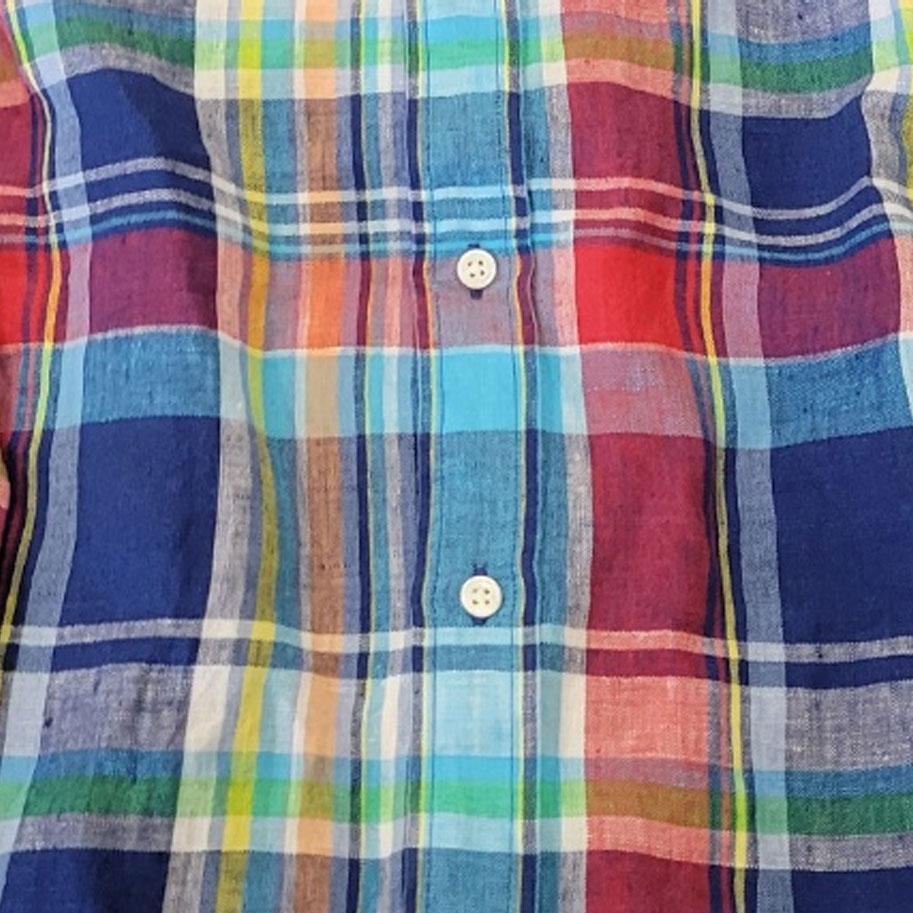 Polo Ralph Lauren SS23 Рубашка в стиле Color Block в полоску Однобортная Женские рубашки Синий 211867455-005