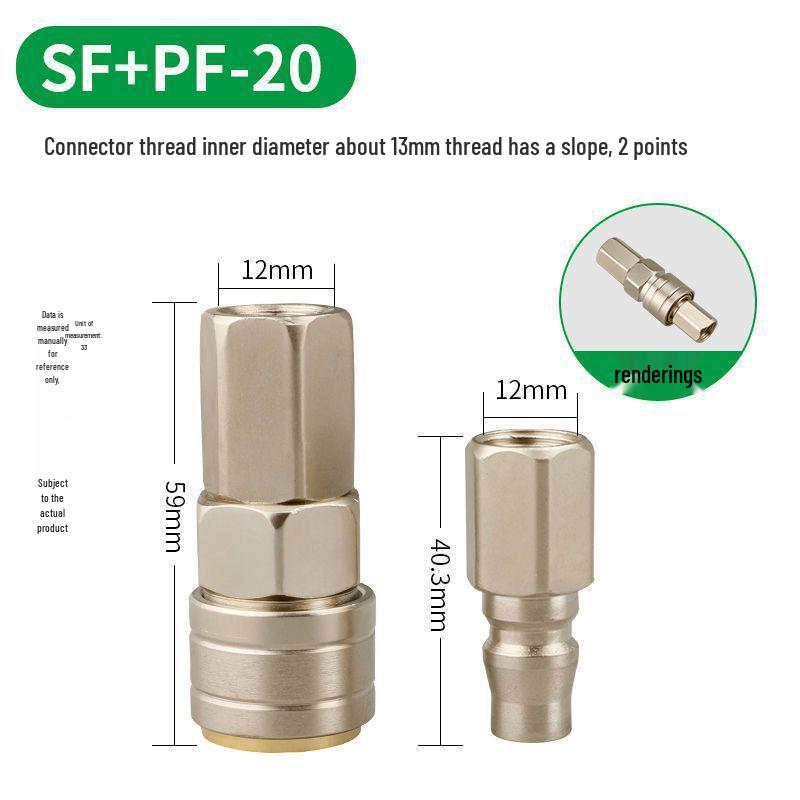 C-Type Quick-Connect Self-Locking Air Hose & Tool Set for Compressors