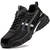 Work Sneakers Men Winter Safety Shoes Lightweight Anti-Smash Men Work Shoes Boots Women Protective Steel Toe Shoes Safety Boots