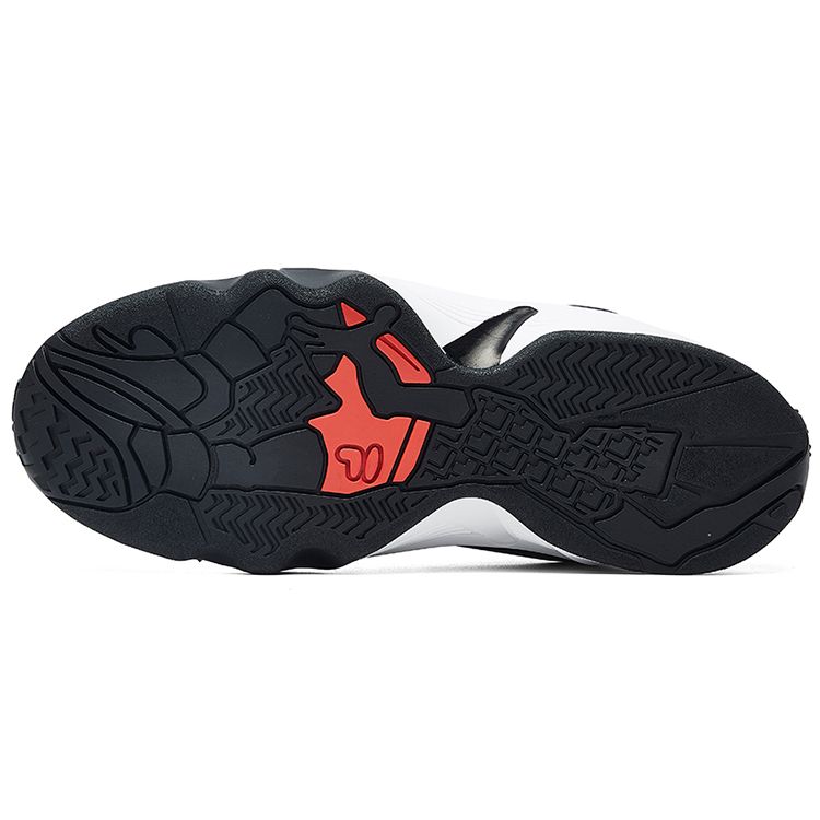 Fila Jamball Mid PU Спортивные Удобные Амортизирующие Износостойкие Средние Ретро Баскетбольные Кроссовки Мужские Сникер Черный Белый F12M031217FBK