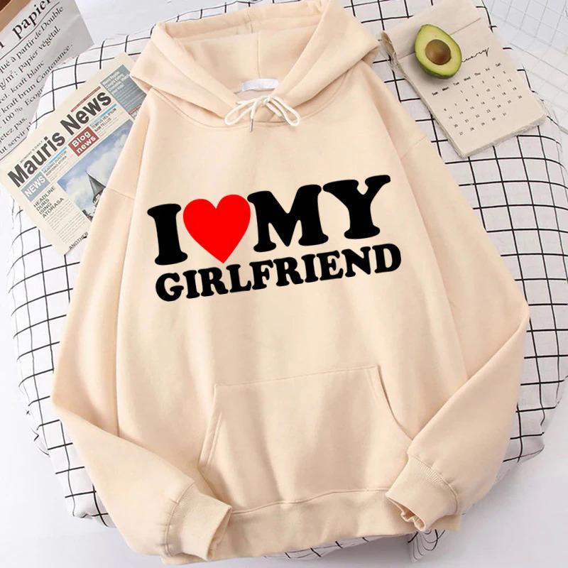 Толстовка с капюшоном I Love My Boyfriend Girlfriend
