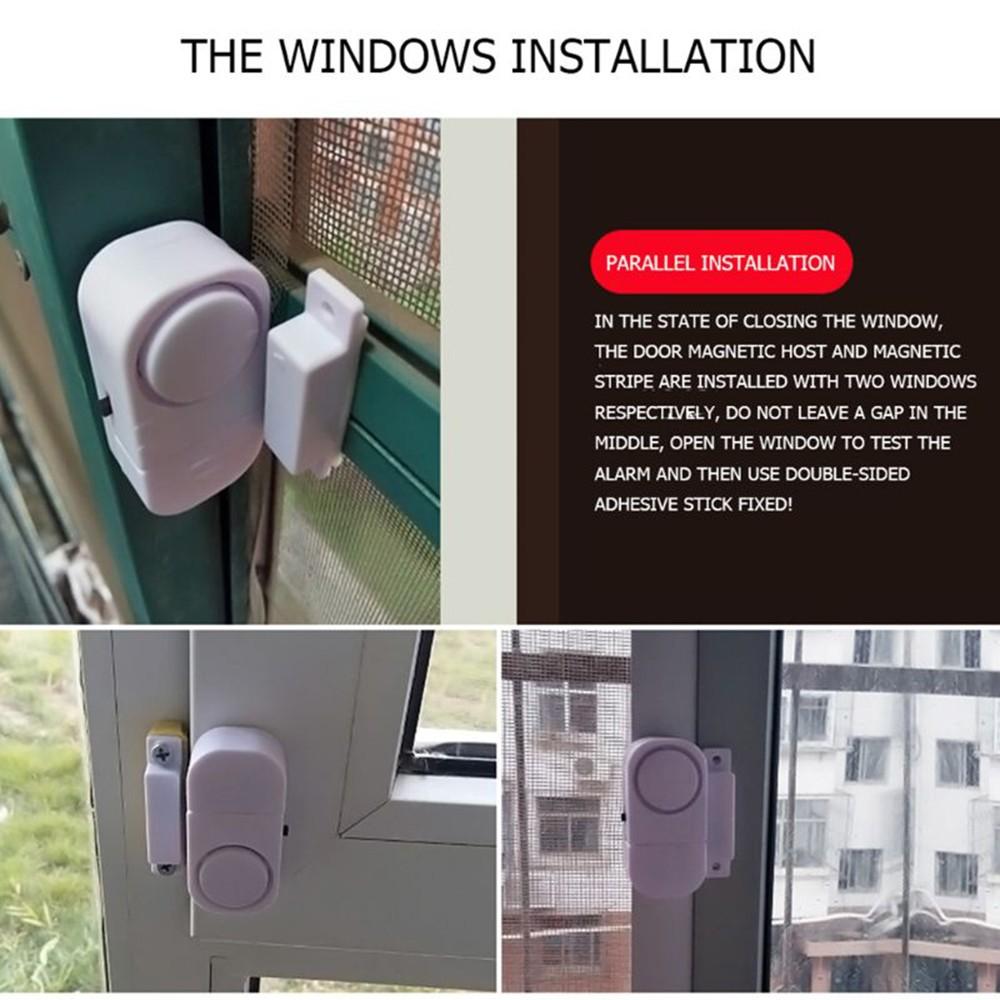Wiwilys Wireless Home Security Door Window Entry Burglar Alarm System Magnetic Sensor
