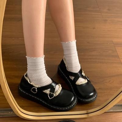 Туфли женские кожаные женские JK Mary Jane с круглой головкой, весна-осень 2024 года, новые французские туфли с юбкой, мягкие туфли в стиле «сестра-лолита»