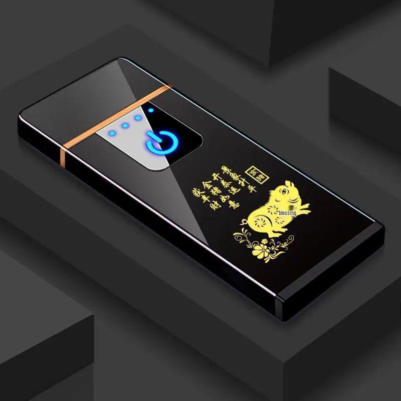 High-Power Rechargeable Windproof Flip Lighter for Men