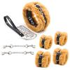 Fluffy Restraints 3 Piece Set Collar Handcuffs Handcuffs Enamel Leather Both Hands Both Legs SM Bondage Cosplay Restraint Clothing Adult Toy Favolic