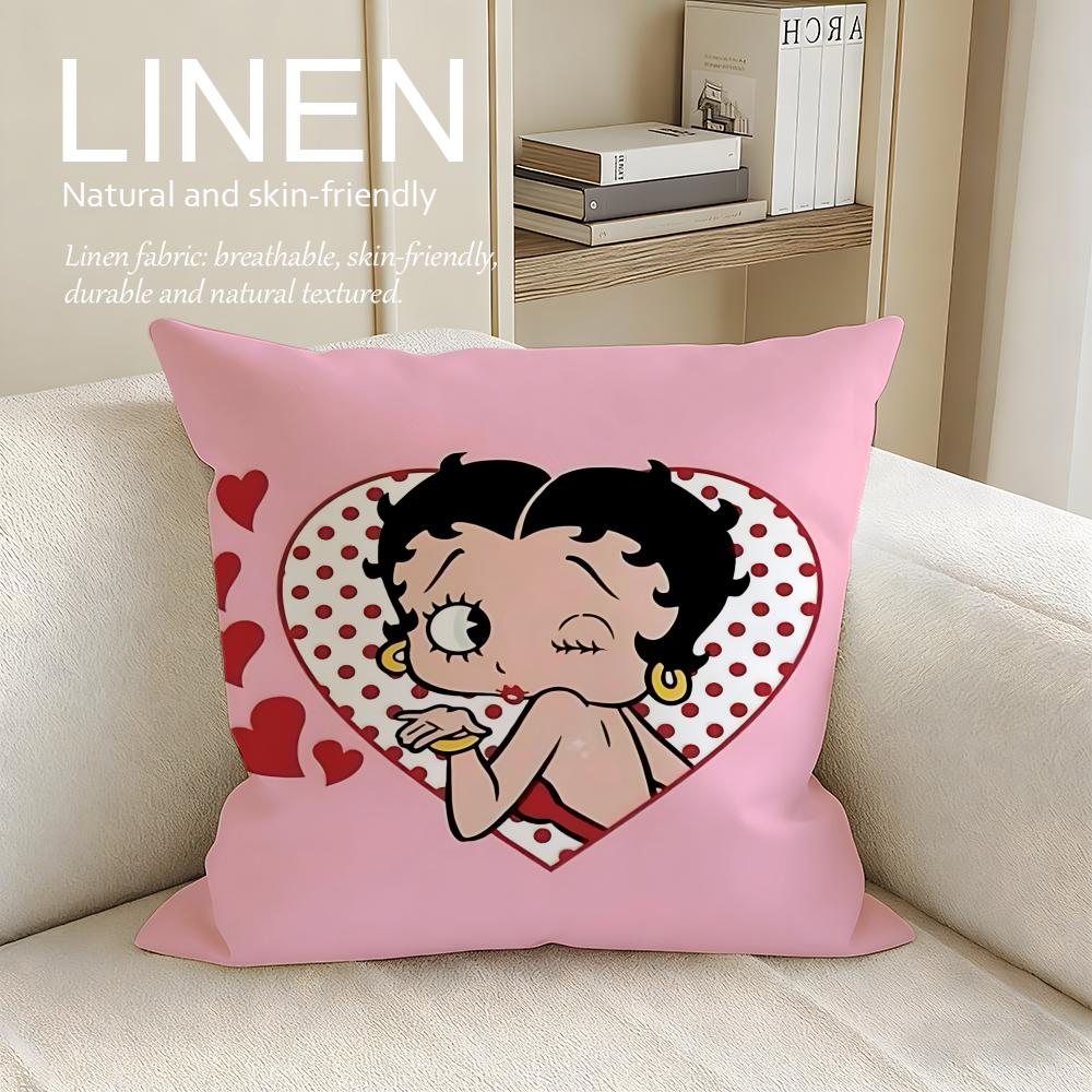 Классический набор наволочек для подушек Betty Boop Шт x x Дышащая Моющаяся Наволочка для Диванной Подушки