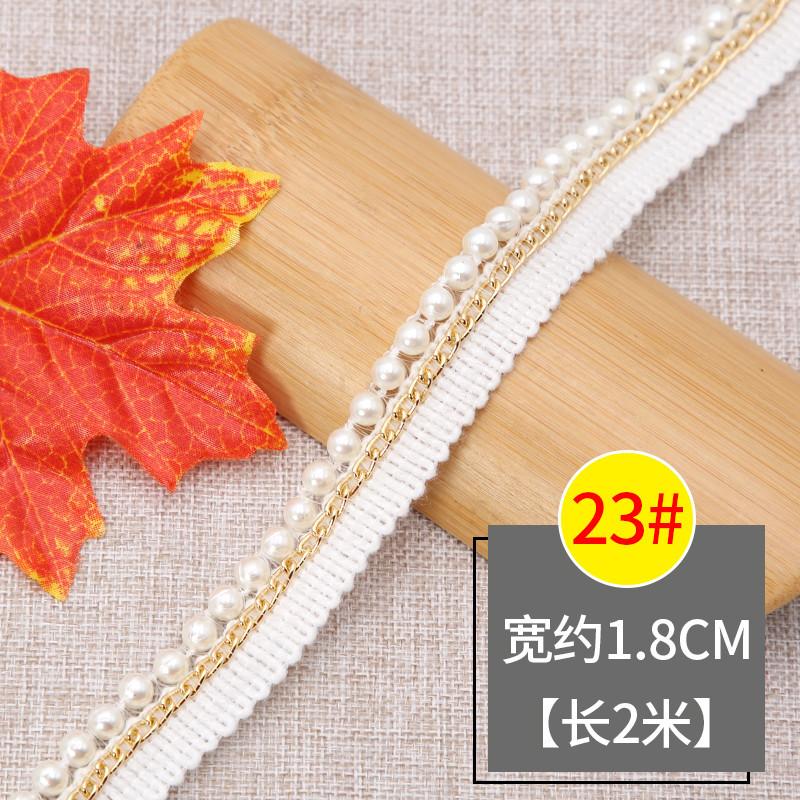 Bead Lace Lace Accessories Clothes Xiaoxiangfeng Handmade Decorative Pearl Diy Collar Skirt Silk Webbing Accessories