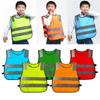 High Visibility Kids Safety Vest Comfortable Traffic Waistcoat Casual Reflective Vest  Night