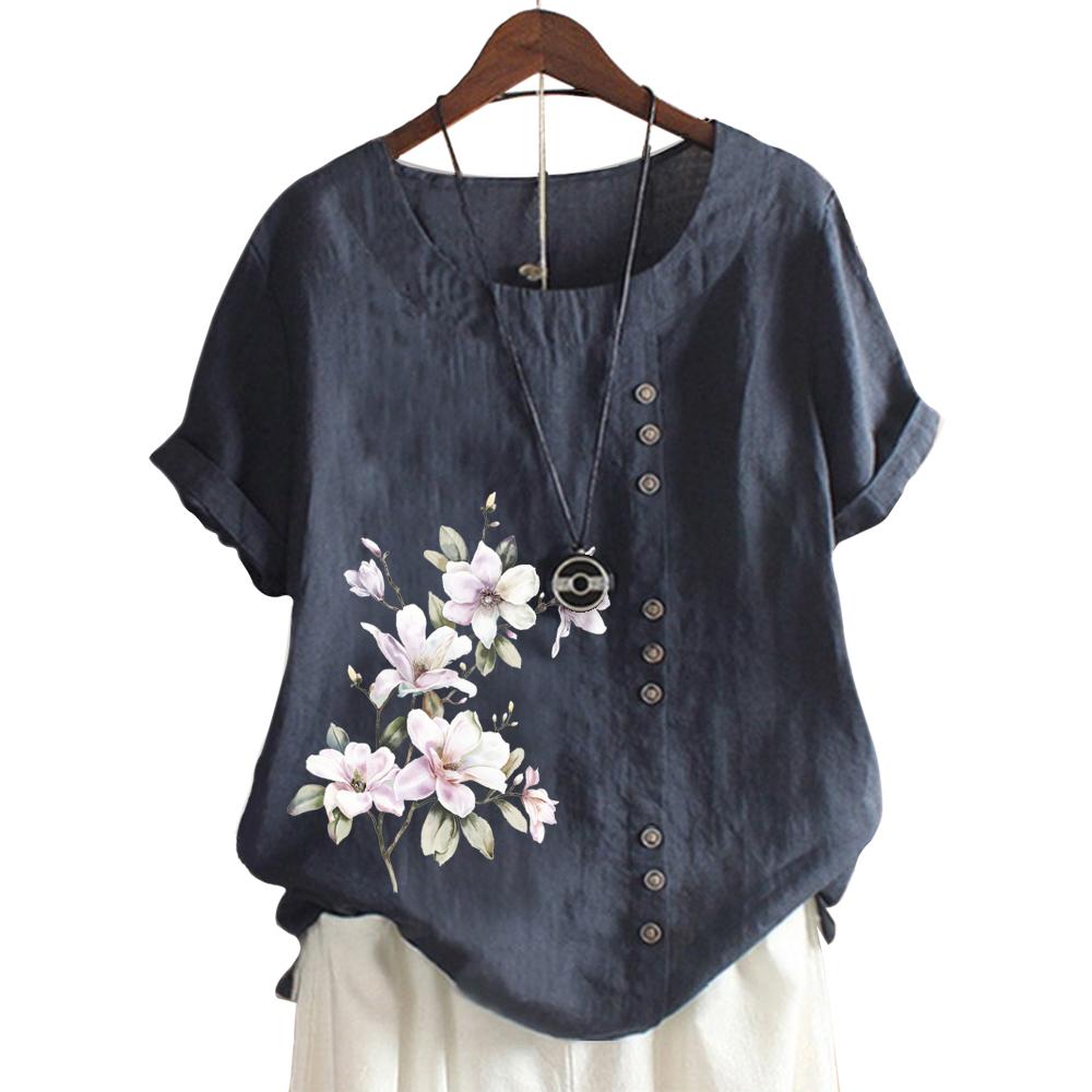 Casual and Cool Women's Cotton T-Shirt with 11 Trendy Print Options