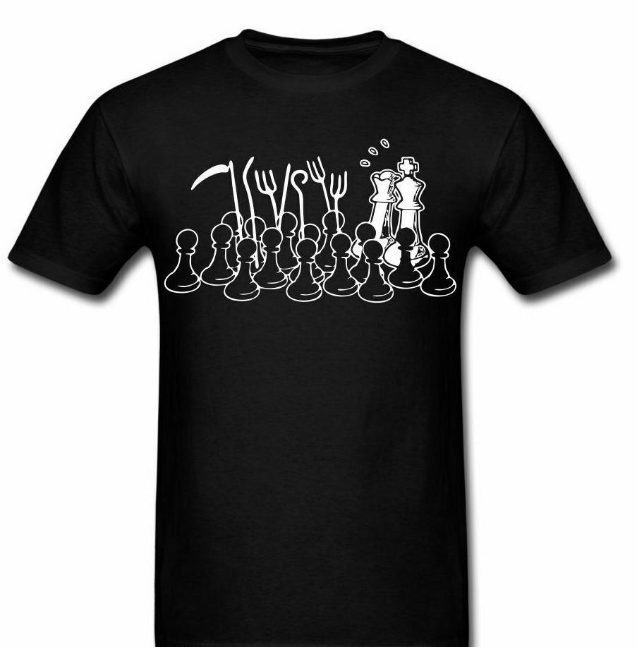 Chess Pieces Acitvist Protest anarchy banksy t shirt Tee