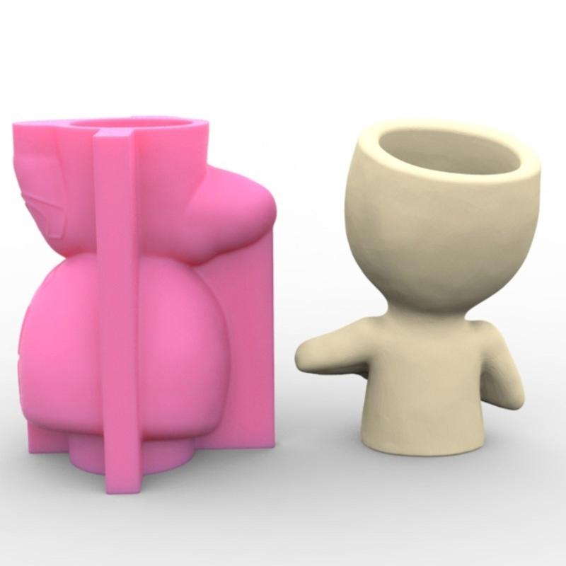 Succulents Flower Resin Silicone Mold Suitable for Garden Concrete Flower Candle Holder Crafts Home Decor