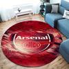 Arsenal F Round Area Rug,Carpet Rug for Living Room Bedroom Sofa Playroom Decor,Non-slip Floor Mat