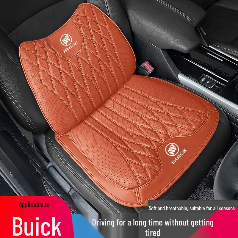 All-Season Nappa Leather Car Seat Cushions & Lumbar Supports for Buick Models: Verano, Encore, Regal, GL8, Velite 6, LaCrosse, and E5.