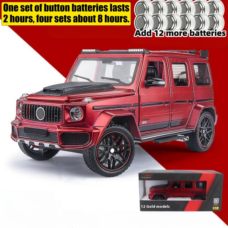 1:24 Mercedes Benz G800 Внедорожник Diecast Модель Сплав Металл Автомобиль DIY Настольные Дисплеи Дом Модные Игрушки Украшения Звук и Свет