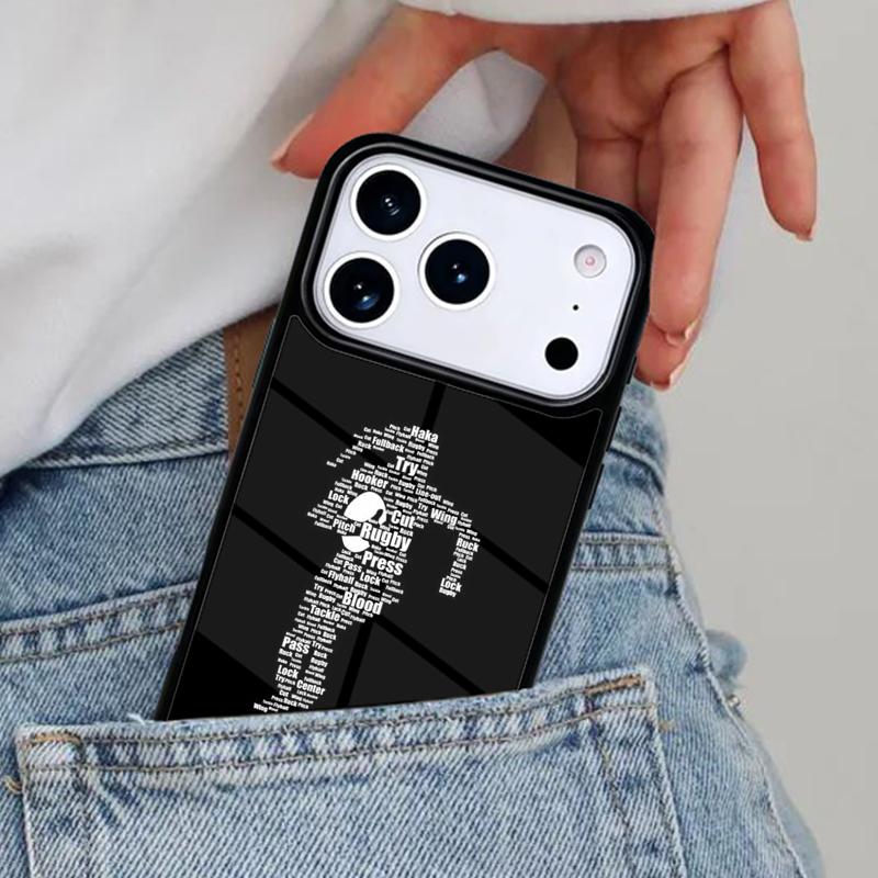 Чехол для телефона регби для iPhone 17ProMax 12 13 14 15 16e 17 Pro Max Plus Air Cover