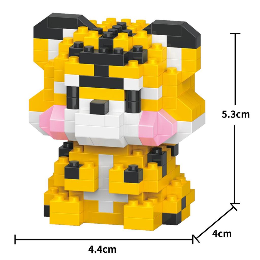 Creative Building Blocks 25 Stypes Cute Animal Cartoon Model DIY Collect Fans Education Toys for Kids Gift for Girls