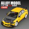 New Style 1:24 Mitsubishi EV09 carbon fiber modified version Alloy Model Car  Exquisite Toy car boys Gift collectibles