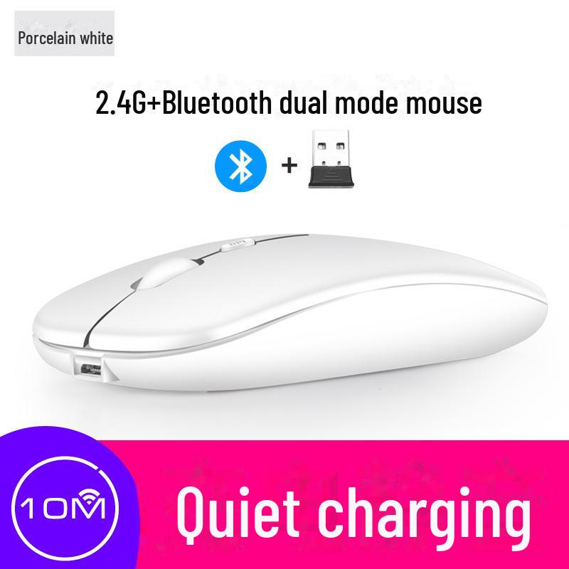 New Silent Bluetooth 5.0 Dual Mode Luminous Wireless Mouse for Notebooks and Gaming (2.4G)