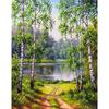 5D DIY Алмазная картина Лесной пейзаж Алмазная вышивка Полный набор мозаики Вышивка крестом Домашний декор Подарки ручной работы