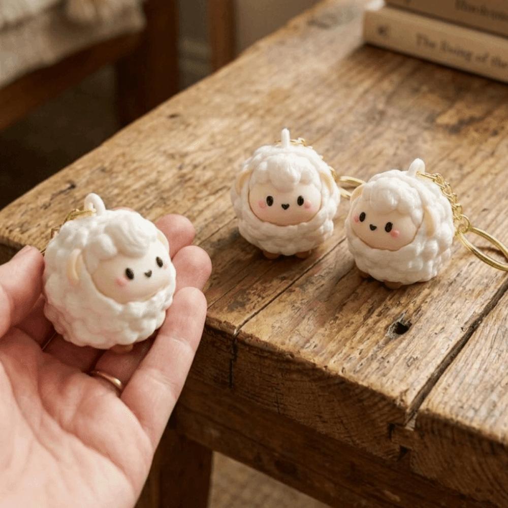 3D Printed Sheep Fidget Clicker Plastic Fidget Clicker Charm Cartoon Lamb Bag Charm Children