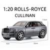 New Large 1:20 Rolls-Royce Cullinan SUV Alloy Model Car Modified Metal Die-casting Boy Toy Car Pull Back Sound and Light Six-door Children's Gift