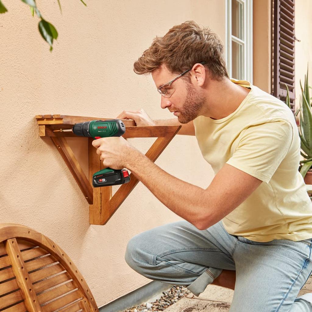 Bosch DIY 18V аккумуляторная дрель-шуруповерт 1 зарядное устройство 1 PH2 драйвер для переноски ED118 (1.5Ач, (AL1810CV), Бит, кейс)