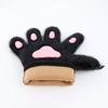 Furry Cosplay Costume Gloves Cartoon Puppy Claw Mittens Cute Plush Cat Paw Gloves  Gifts