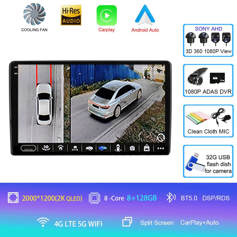 Автомобильный радиоприемник Android 14 для Fiat Ducato 3 2006-2022, для Peugeot Boxer 2 2006-2022, для Citroen Jumper 2 2006-2022, мультимедийная стереосистема