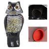 Realistic Bird Scarer Rotating Head Sound Owl Prowler Decoy Protection Repellent