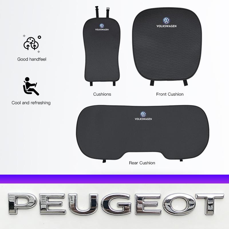 Car Ice Silk Seat Cushion Cover Interior Accessories Valve Cap For VW Golf Amarok T5 Phaeton Teramont ID3 Tiguan T-Cross Passat