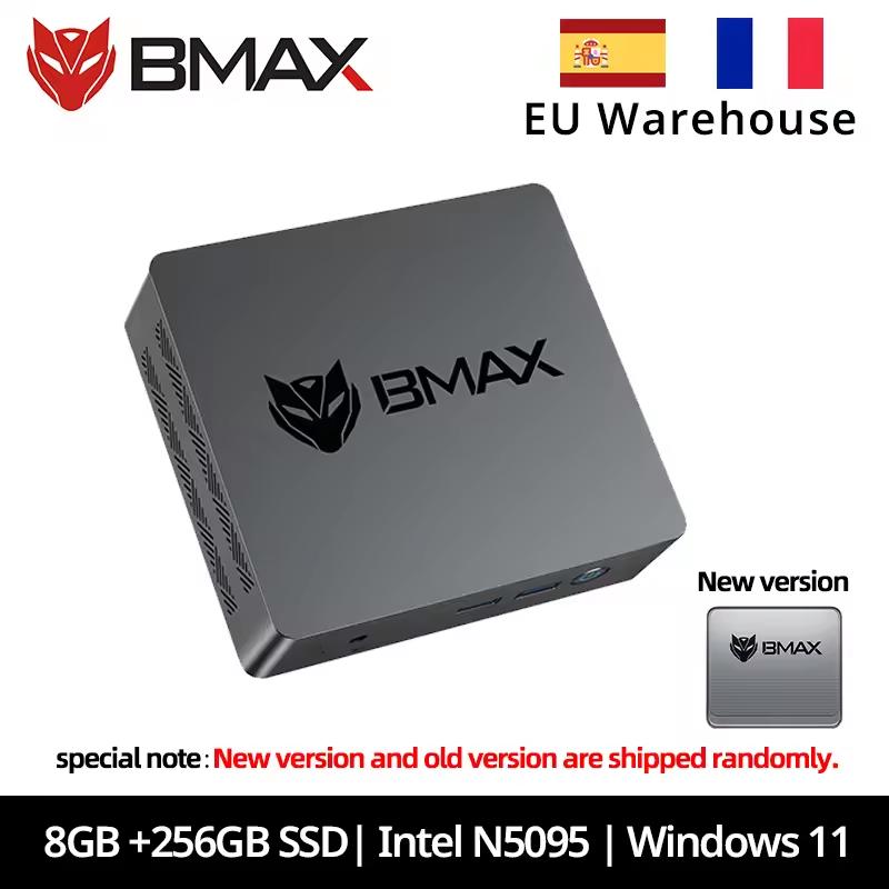 BMAX B3PRO Мини-ПК Windows 11 Intel N5095 8 ГБ ОЗУ DDR4 256 ГБ SSD Intel UHD Graphics 1000 Мбит/с Ethernet