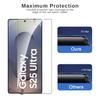 Комплект из 3 защитных стекол из закаленного стекла для серии Samsung Galaxy S25 - 0,26 мм, совместимы с разблокировкой по отпечатку пальца, HD-прозрачность