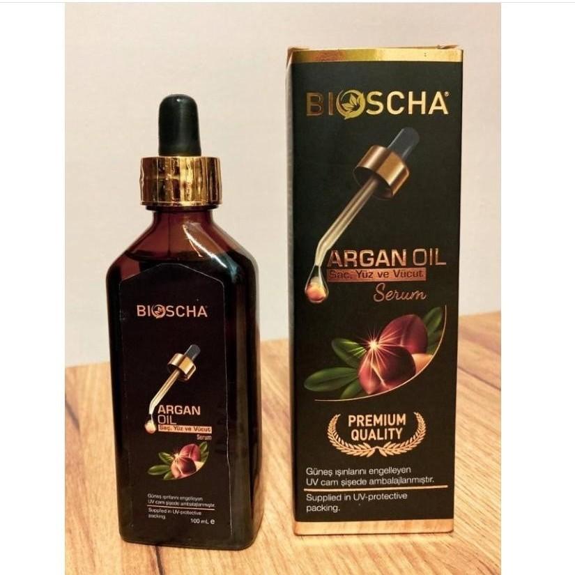 BIOSCHA Argan Oil Hair, Face and Body Oil 100