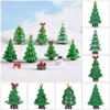 Doll House Fairy Garden Christmas Decorations Xmas Tree Figurines Home Decor Miniature Plant