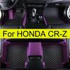 Автомобильные коврики для HONDA CR-Z ZF1 2010-2016 Двухдверные Автомобильные коврики для ног Кожаные Водонепроницаемые Противоскользящие Ковровое покрытие 2011 2012 2013 2014