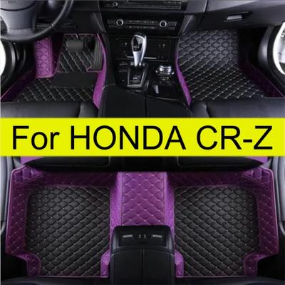 Автомобильные коврики для HONDA CR-Z ZF1 2010-2016 Двухдверные Автомобильные коврики для ног Кожаные Водонепроницаемые Противоскользящие Ковровое покрытие 2011 2012 2013 2014