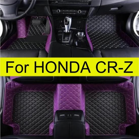 Автомобильные коврики для HONDA CR-Z ZF1 2010-2016 Двухдверные Автомобильные коврики для ног Кожаные Водонепроницаемые Противоскользящие Ковровое покрытие 2011 2012 2013 2014