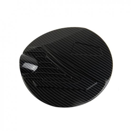 Carbon fiber style fuel tank gas door cover trim fit for Toyota Tacoma 2024+