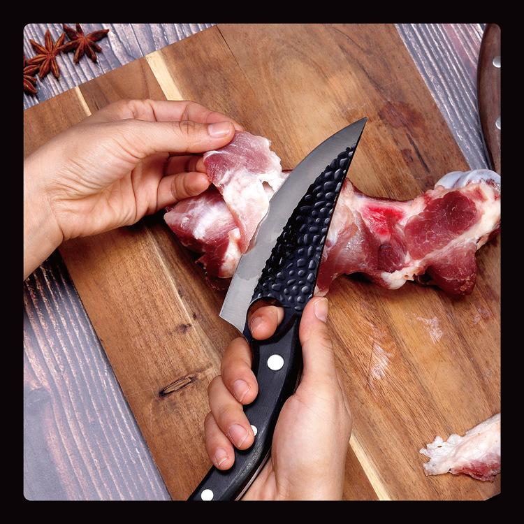 Handmade Stainless Steel Kitchen Chef Boning Knife Fishing Knife Meat Cleaver Cooking Cutter