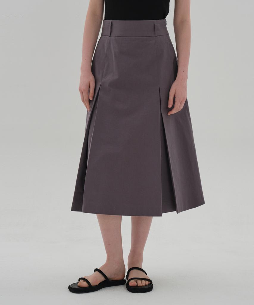 Jun By Jun K Le Conte Skirt_Violet Gray