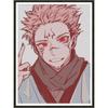 Набор для вышивки крестом Jujutsu Kaisen 11CT 3 нити 40X50см Набор для творчества для начинающих и продвинутых Jujutsu Kaisen Фигурки Satoru Gojo Фигурка Праздник