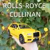 New Large 1:20 Rolls-Royce Cullinan SUV Alloy Model Car Modified Metal Die-casting Boy Toy Car Pull Back Sound and Light Six-door Children's Gift