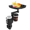 Car Meal Tray with Phone and Cup Holder - Portable Food Storage Rack and Table