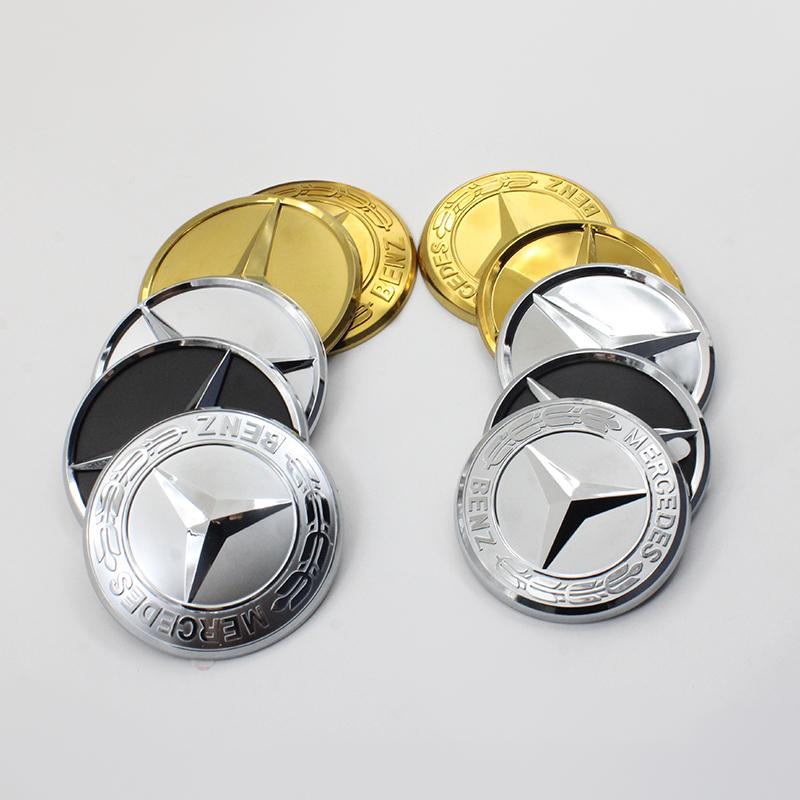 Car Steering Wheel Center Badge Logo Sticker Steering Wheel Logo Sticker For Mercedes Benz W211 W204 W205 W213 W176 W177 W223 GL pp1